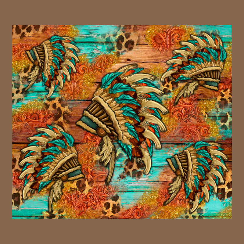 Indian Headdress Pattern Tumbler Premium Tee by HRA Design Shop | Teevron