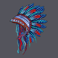 Indian Headdress With American Flag Vintage Hoodie | Teevron