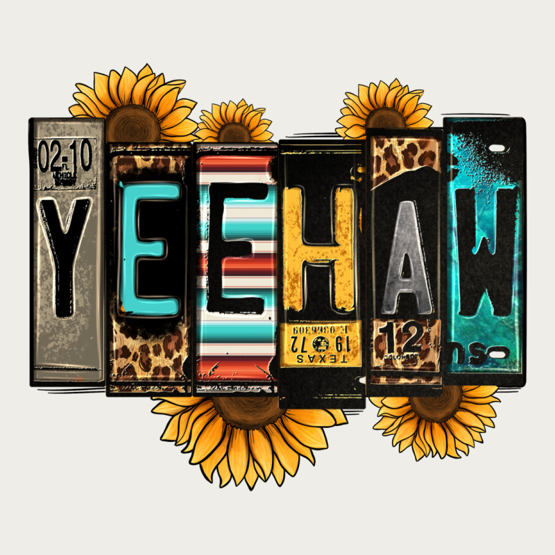 Yeehaw License Plate Letters Zipper Hoodie by Jasminsmagicworld | Teevron
