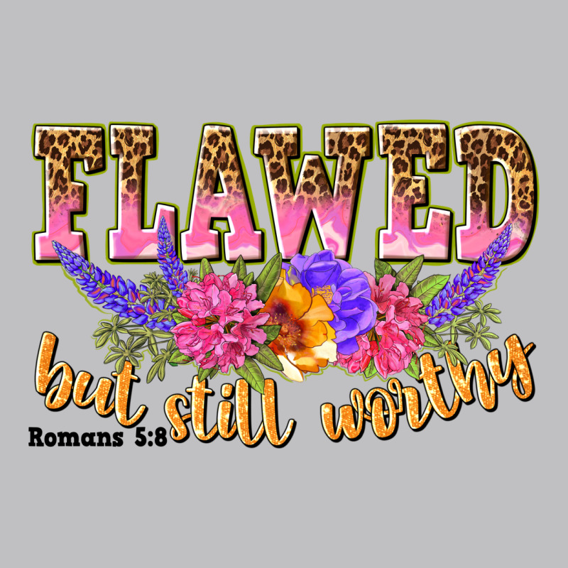 Flawed But Still Worthy Romans 5 8 Long Sleeve Tee by NancyCooperArtShop | Teevron