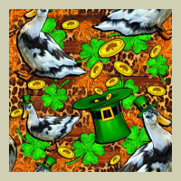 St Patricks  Duck With Leprechaun Hat  Seamless Heavy Core Tee | Teevron