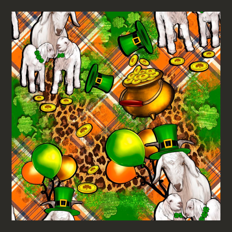 St Patricks  Goat Family With Balloons Seamless Heavy Core Tee by FaDigitalArtStudio | Teevron