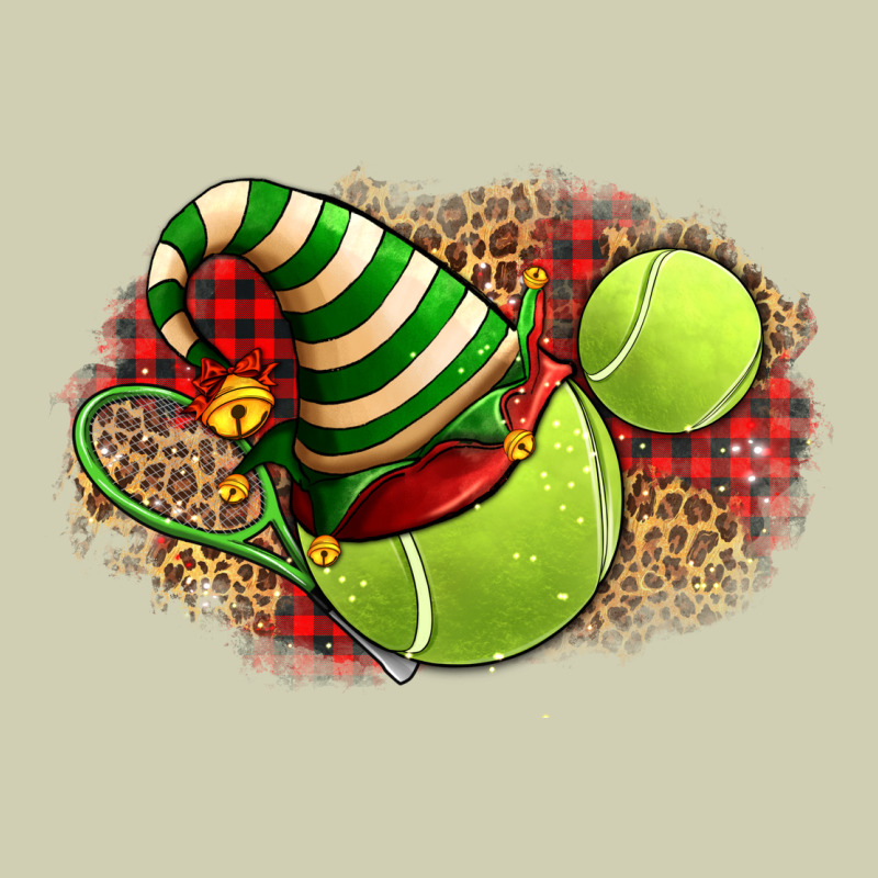 Tennis Christmas With Racket And Hat Heavy Core Tee by FaDigitalArtStudio | Teevron