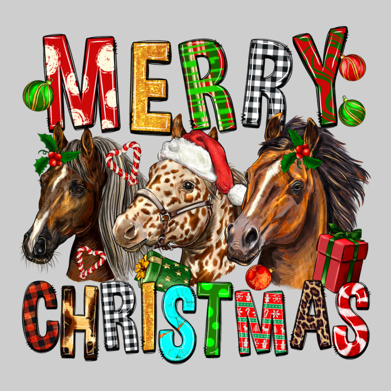 Merry Christmas Horses Premium Tee by FaDigitalArtStudio | Teevron
