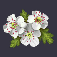 Hawthorn Flower Illustrations Vintage Hoodie | Teevron