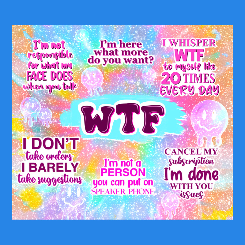 Sarcastic Wtf Premium Hoodie by TumblerDesignByShophia | Teevron