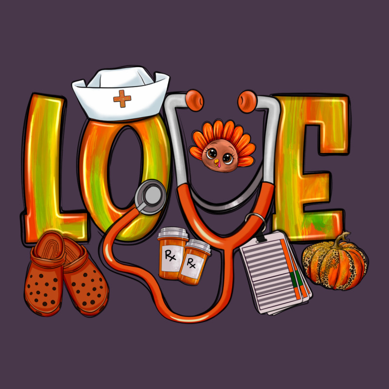 Thanksgiving Love Nurse Heavyweight Hoodie by NancyCooperArtShop | Teevron