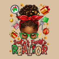 Santas Favorite Realtor Messy Bun Heavyweight Hoodie | Teevron