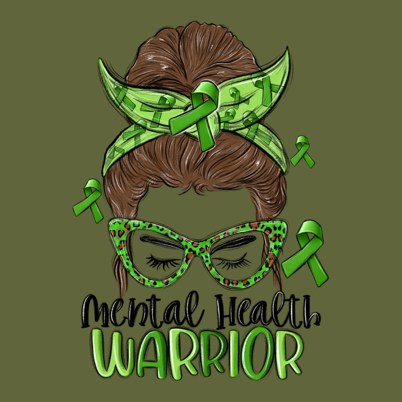 Messy Bun Mental Health Warrior Classic Tee by MaliasSmallBusiness | Teevron
