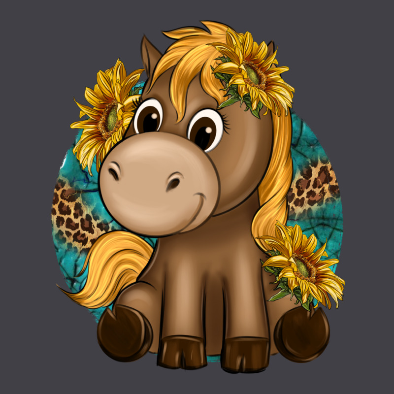 Cute Baby Horse Amd Sunflowers Heavyweight Hoodie by texasbilliewilder | Teevron
