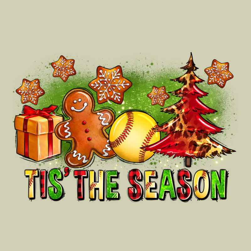 Tis The Season Christmas With Softball And Gingerbread Man Heavy Core Tee by FaDigitalArtStudio | Teevron
