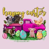 Happy Easter Truck With Farm Animal Ladies Tee | Teevron