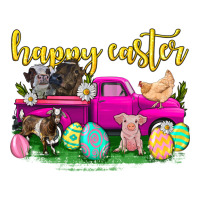 happy easter truck with farm animal | Teevron