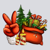 Christmas Santa Claus Peace Hand Zipper Hoodie | Teevron