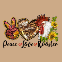 Peace Love Rooster With Sunflowers Vintage Hoodie | Teevron
