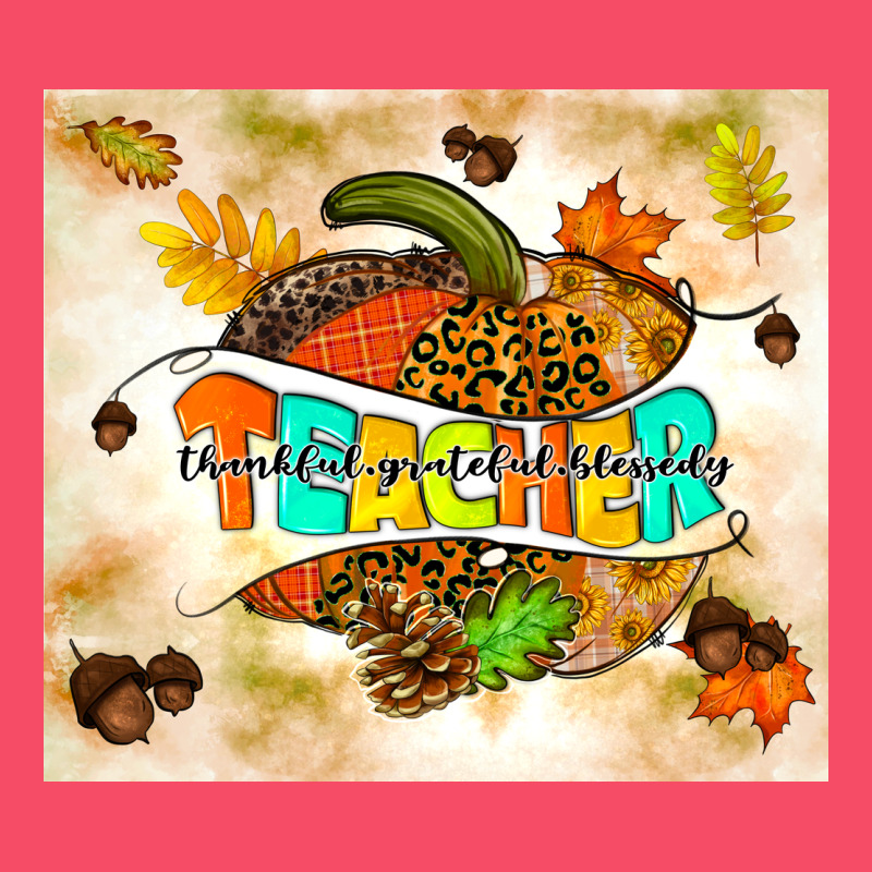 Fall Teacher Pumpkin Premium Sweatshirt by TumblerDesignByShophia | Teevron