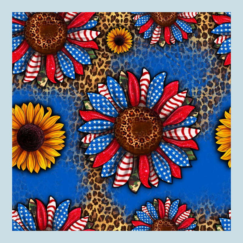 Usa Sunflowers Seamless Pattern Ladies Tee by HRA Design Shop | Teevron
