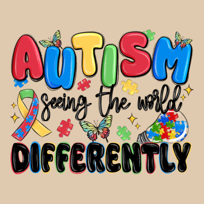 Autism Seeing The World Differently Heavyweight Sweatshirt by MaliasSmallBusiness | Teevron