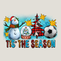 Tis The Season Christmas With Soccer Ball And Snowman Heavy Core Tee | Teevron