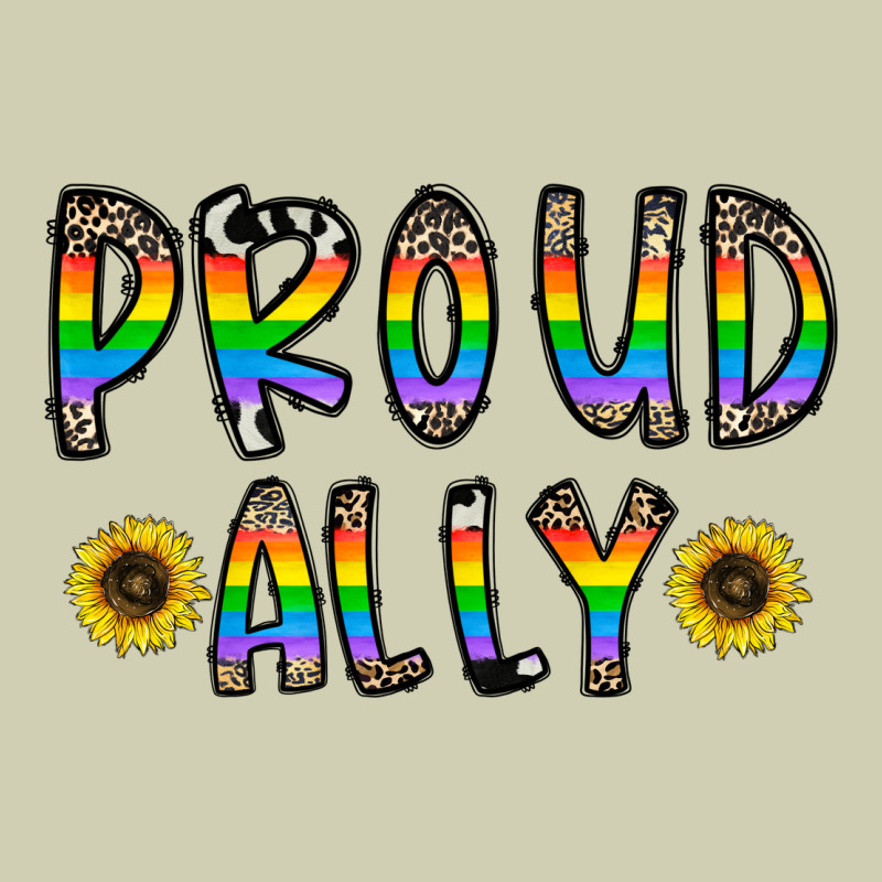 Proud Ally Heavy Core Tee by CowhideDigitalArt | Teevron