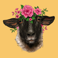 Suffolk Ewe Sheep With Floral Headdress Vintage Hoodie | Teevron