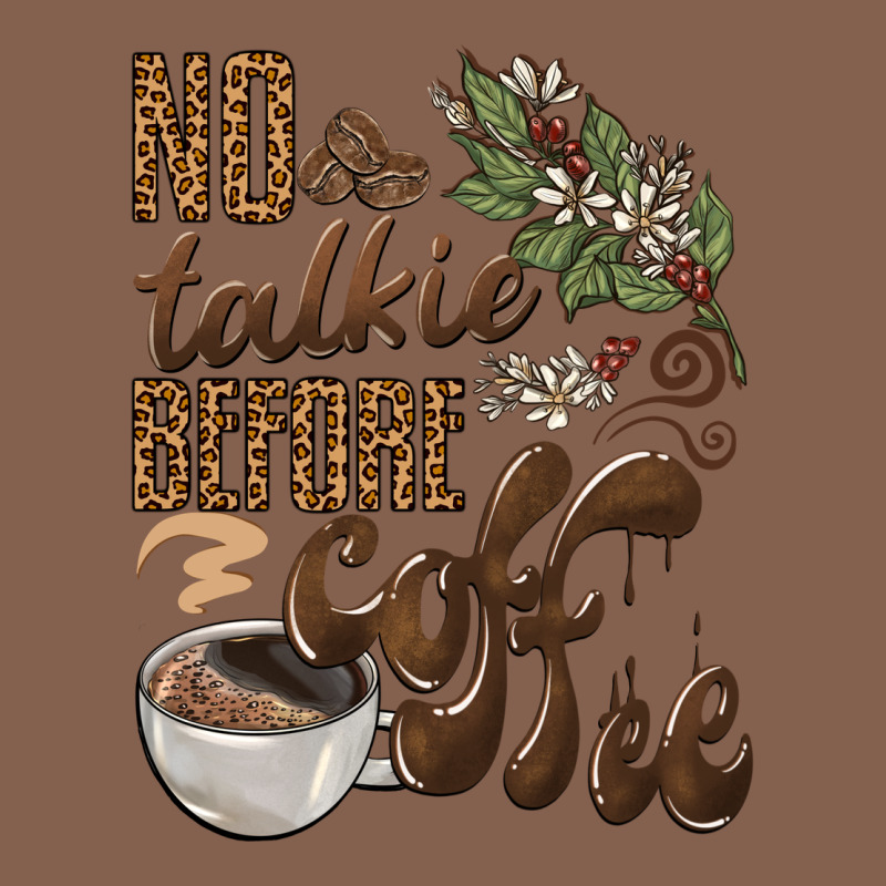 No Talkie Before Coffee Zipper Hoodie by BarkalooDesign | Teevron