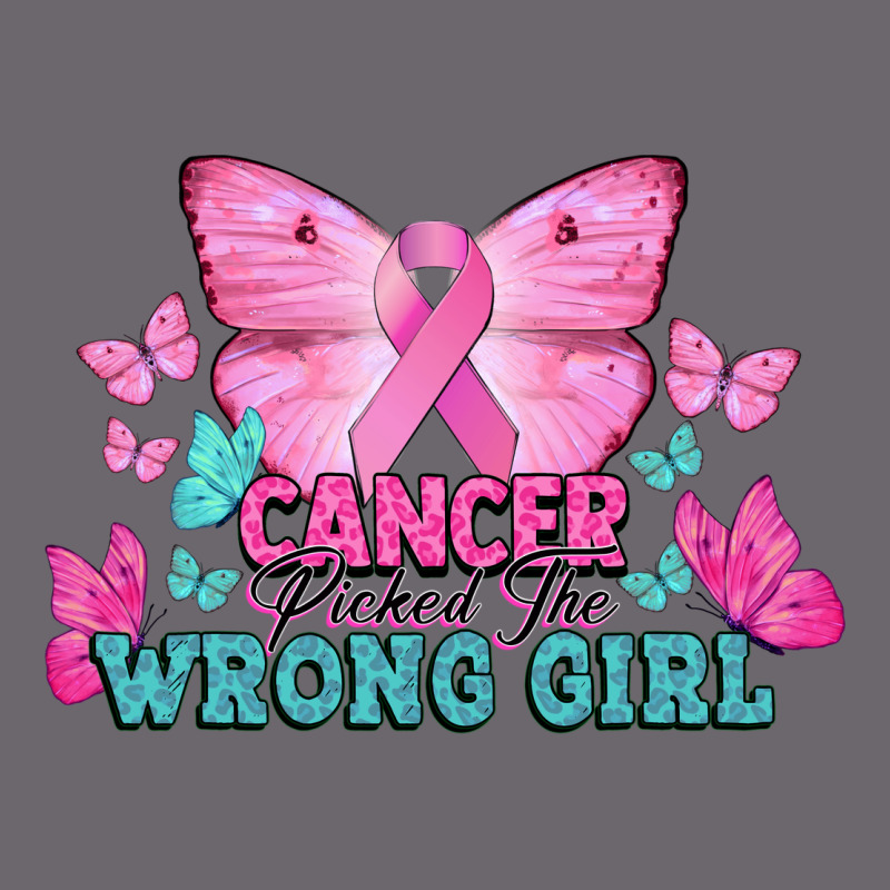 Cancer Picked The Wrong Girl Cancer Awareness Premium Sweatshirt by HowdyJamesFarm | Teevron