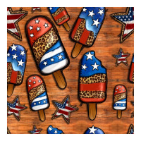 patriotic popsicles seamless pattern | Teevron