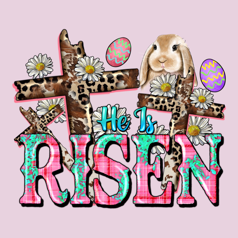 He Is Risen Easter Day Ladies Tee by CowGirlArtShop | Teevron