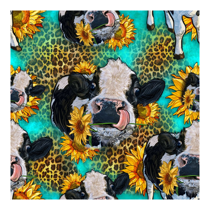 Holstein Cow Seamless Pattern Ladies Tee by HRA Design Shop | Teevron