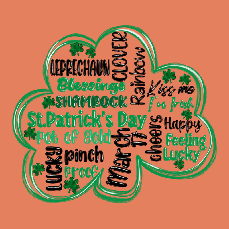 St Patricks Day Shamrock Typography Classic Tee by MaliasSmallBusiness | Teevron
