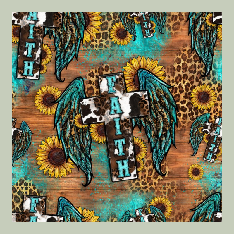 Faith Cross Seamless Pattern Ladies Tee by HRA Design Shop | Teevron