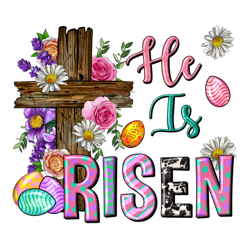 He Is Risen Easter Ladies Tee by Neo Western | Teevron