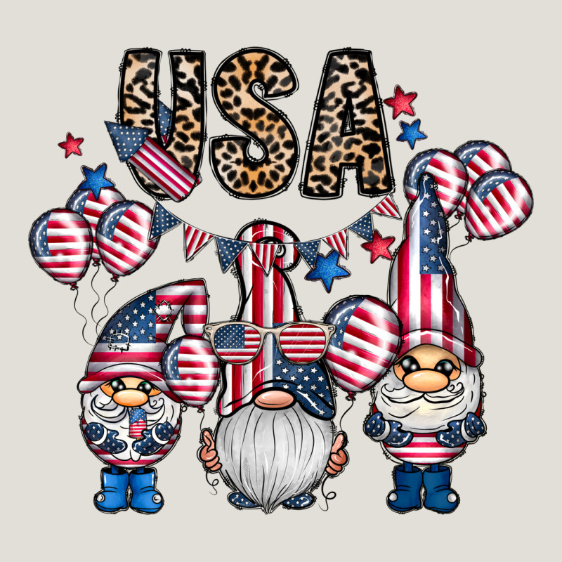 Usa America Gnome Heavy Core Tee by CowhideDigitalArt | Teevron