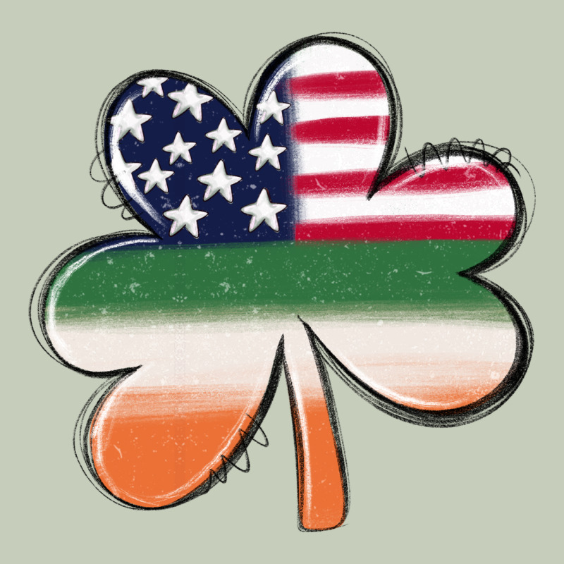 St Patricks Day Shamrock American Flag Classic Tee by MaliasSmallBusiness | Teevron