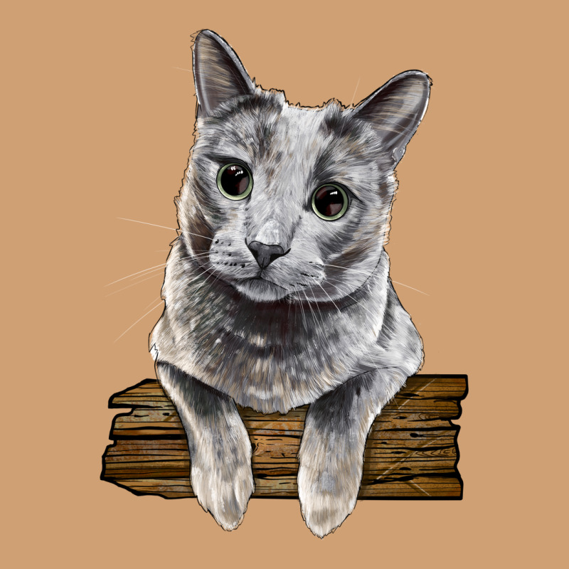 Russian Blue Cat Face Vintage Tee by LillyAllenDesigns | Teevron