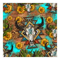 aztec bull skull seamless pattern | Teevron