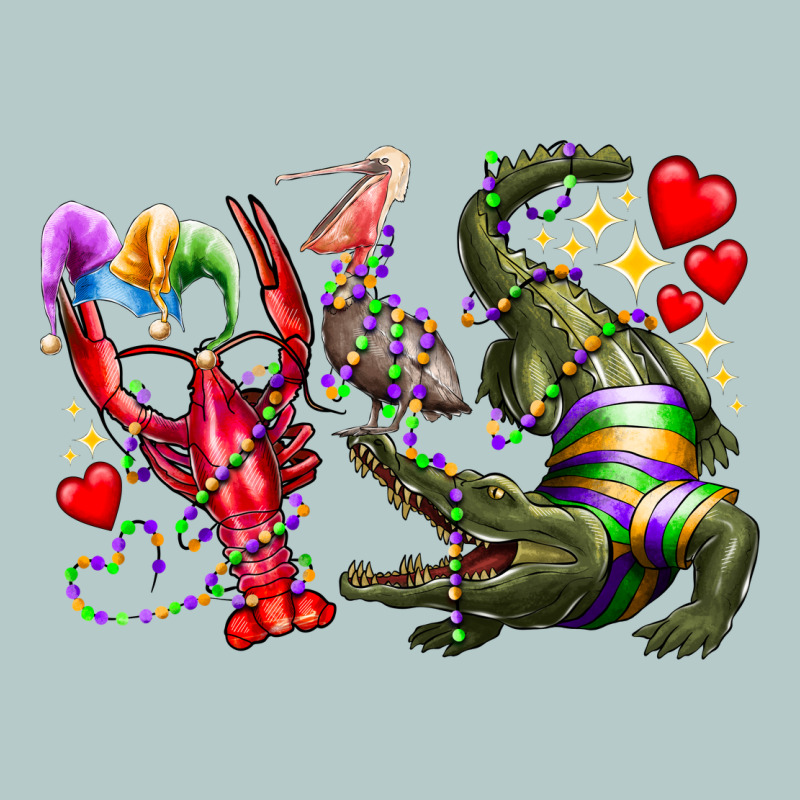 Mardi Gras Heavy Core Tee by RacoonDesign | Teevron
