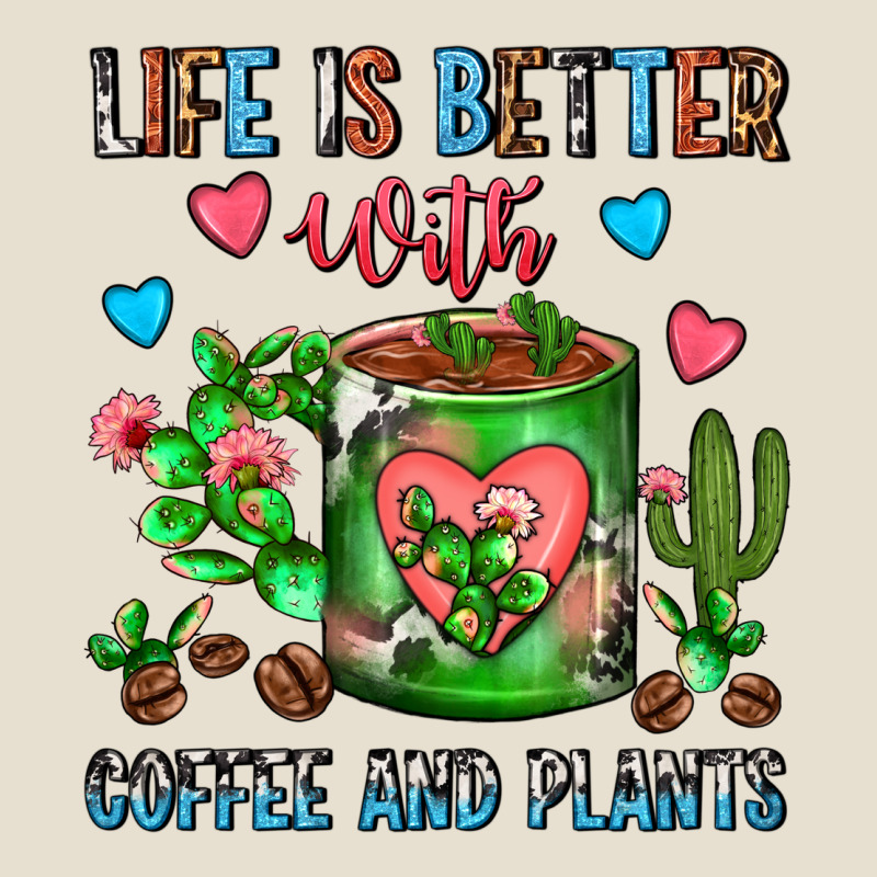 Life Is Better With Coffee And Plants Cactus Coffe Urban Hoodie by FaDigitalArtStudio | Teevron