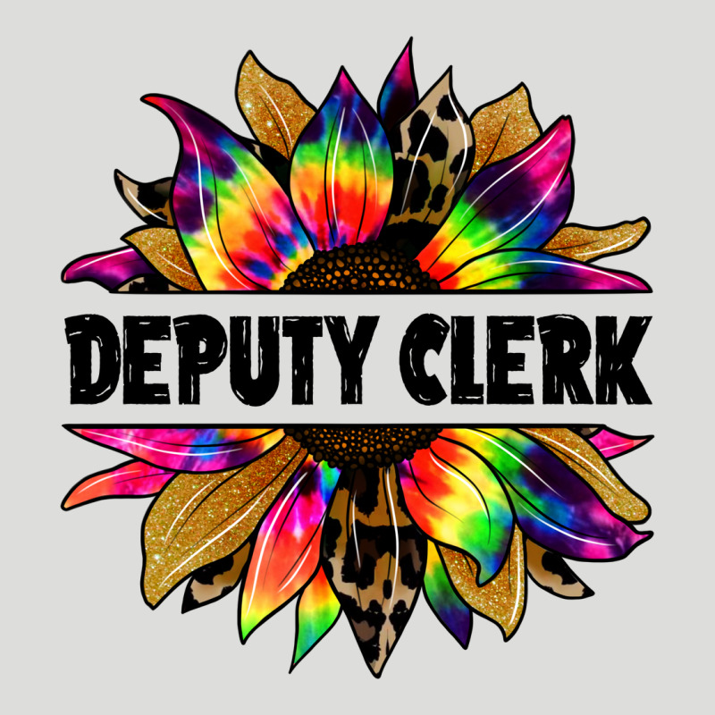 Deputy Clerk Tie Dye Sunflower Zipper Hoodie by Jasminsmagicworld | Teevron