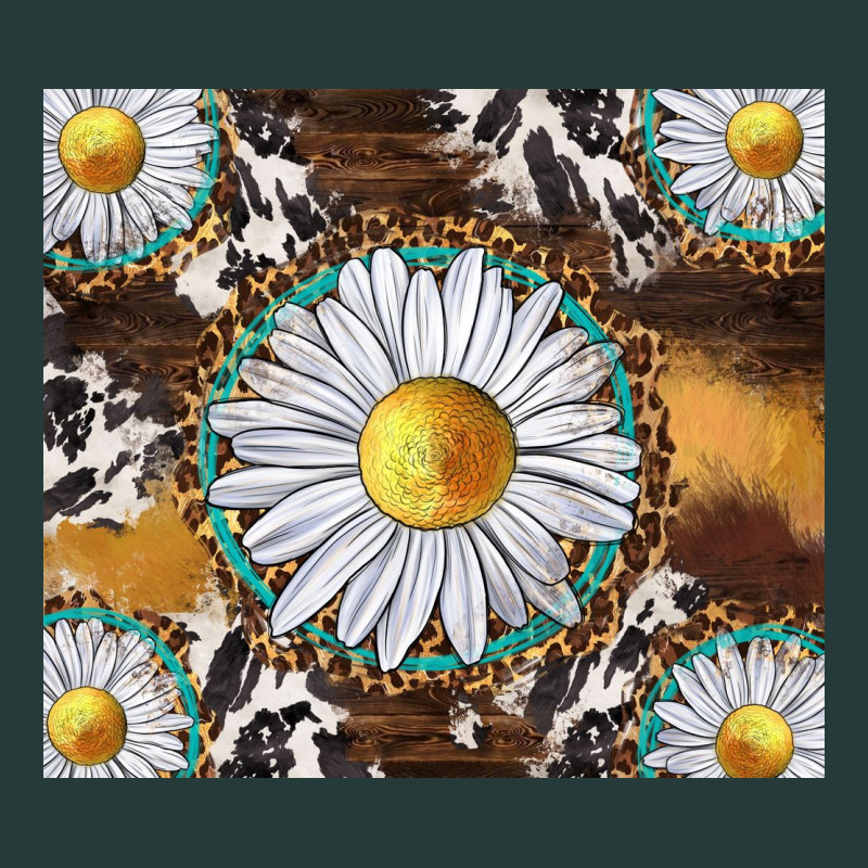 Western Daisy And Cowhide Tumbler Tbs Premium Sweatshirt by TumblerDesignByShophia | Teevron
