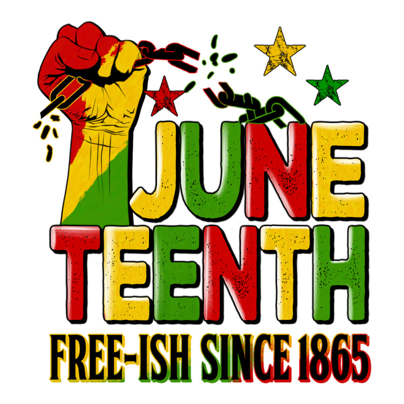 Juneteenth Fist Free Ish Since 1865 Premium Tee by HRA Design Shop | Teevron