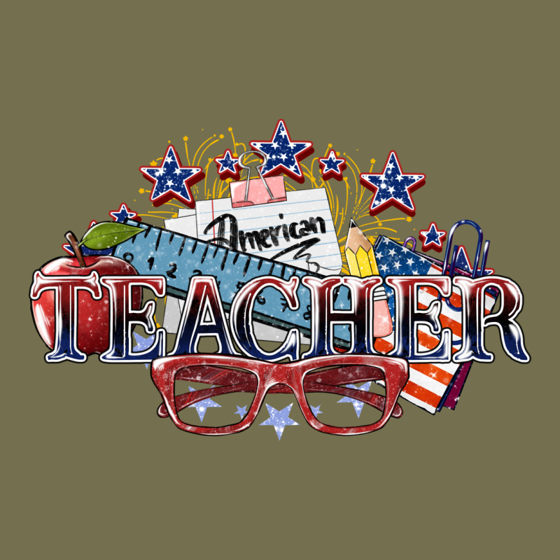 American Teacher Vintage Hoodie by NancyCooperArtShop | Teevron