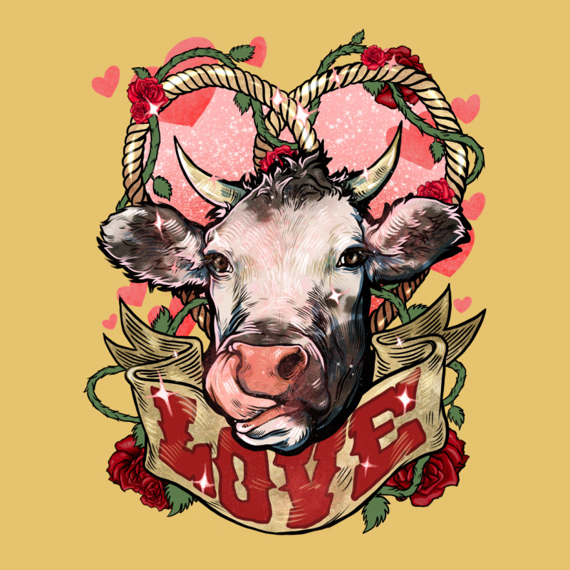 Cow Valentine's Day Love Premium Sweatshirt by HowdyJamesFarm | Teevron