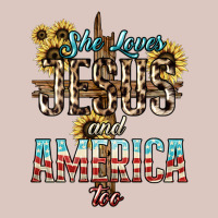 She Loves Jesus And America Too Sunflower Premium Hoodie | Teevron