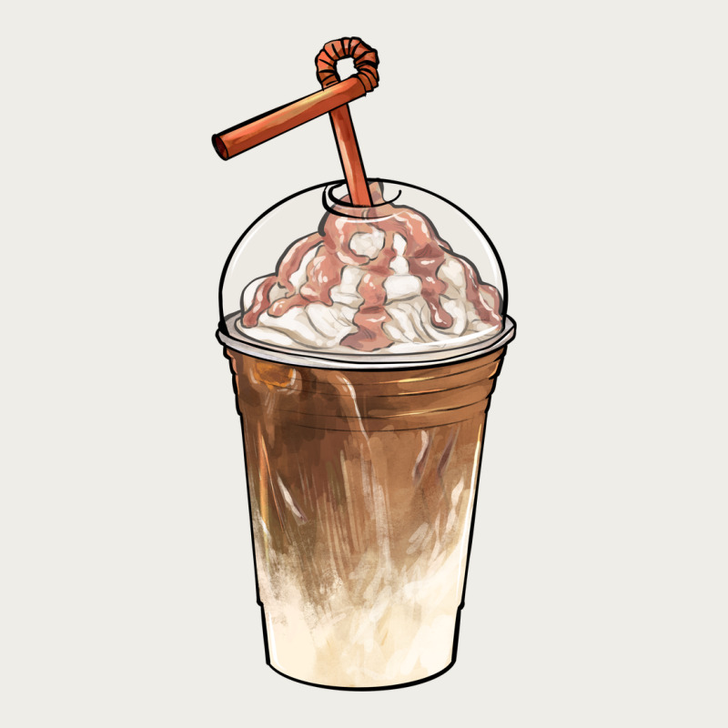 Iced Coffee With Cream Zipper Hoodie by BarkalooDesign | Teevron