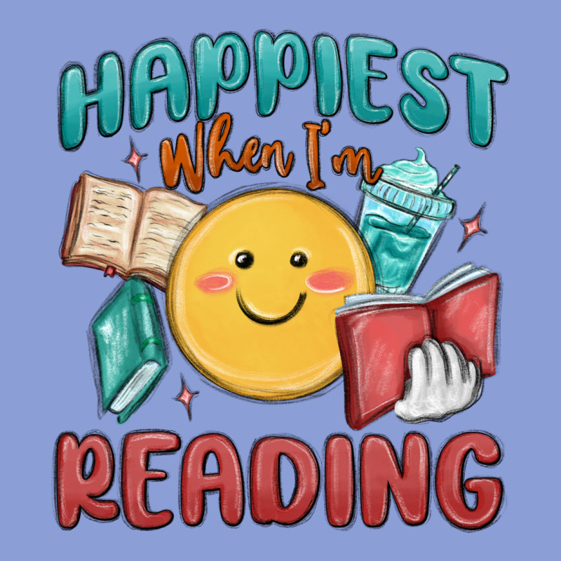 Happiest When I'm Reading Long Sleeve Tee by MaliasSmallBusiness | Teevron