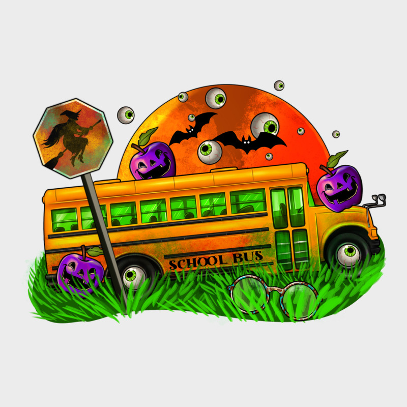 Halloween School Bus Urban Hoodie by FaDigitalArtStudio | Teevron