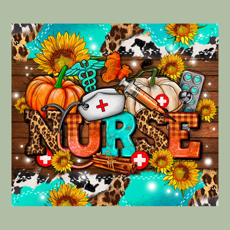 Pumpkin Nurse With Sunflower Urban Heavy Tee by AdoDesignShop | Teevron