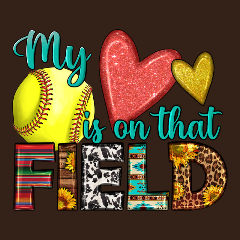 My Heart Is On That Field Softball Heavy Core Tee by HRA Design Shop | Teevron
